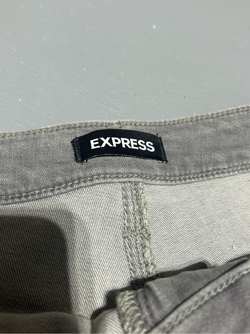 Express Gray Washed Hyper Stretch Skinny Denim Jeans (Men’s Size 34 x 30) - Picture 5 of 13